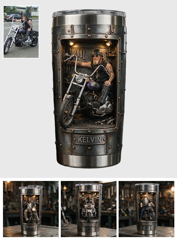 Fueled By Freedom - Personalized Biker Tumbler