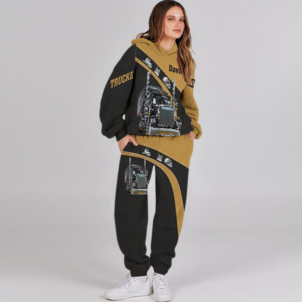 Truck Driver - Personalized Trucker Hoodie and Sweatpants