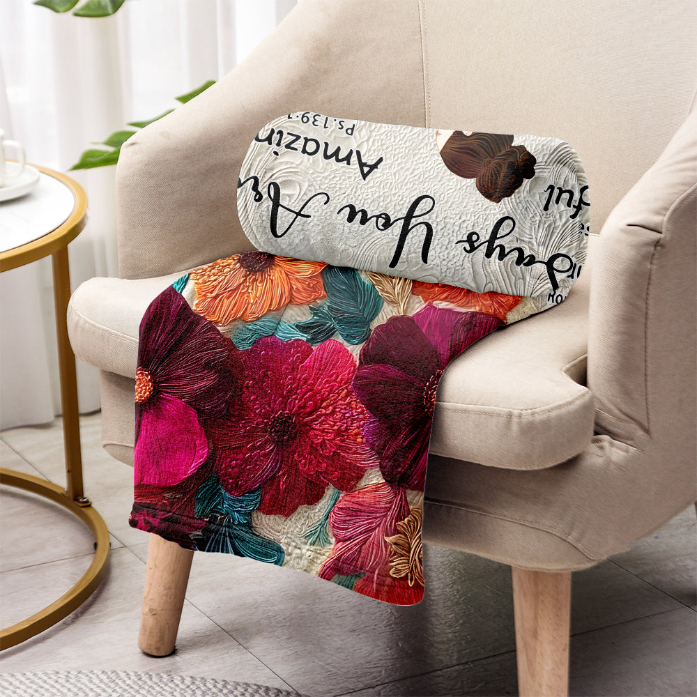God Says You Are Enough - Personalized Christian Blanket