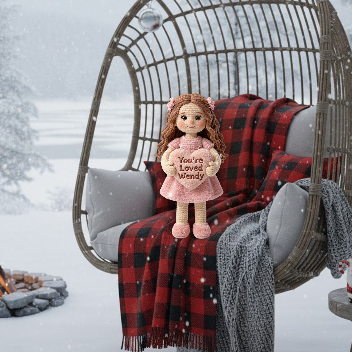 Any Photo Perfect Gift For Kid - Personalized Kid Premium Faux Fur Pillow