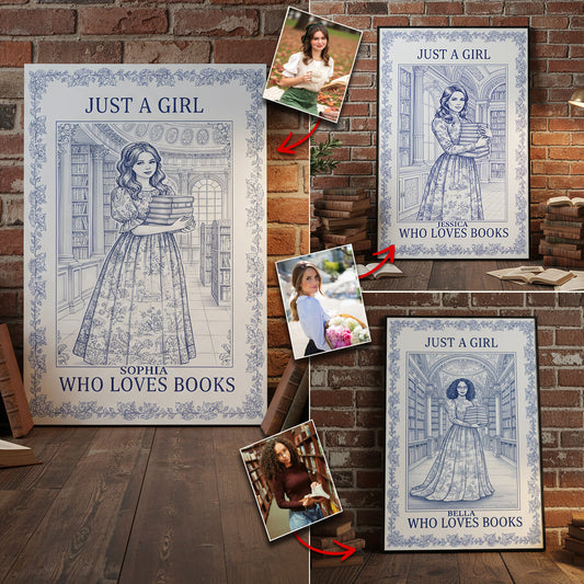 Perfect Gift For Book Lovers - Personalized Book Canvas And Poster