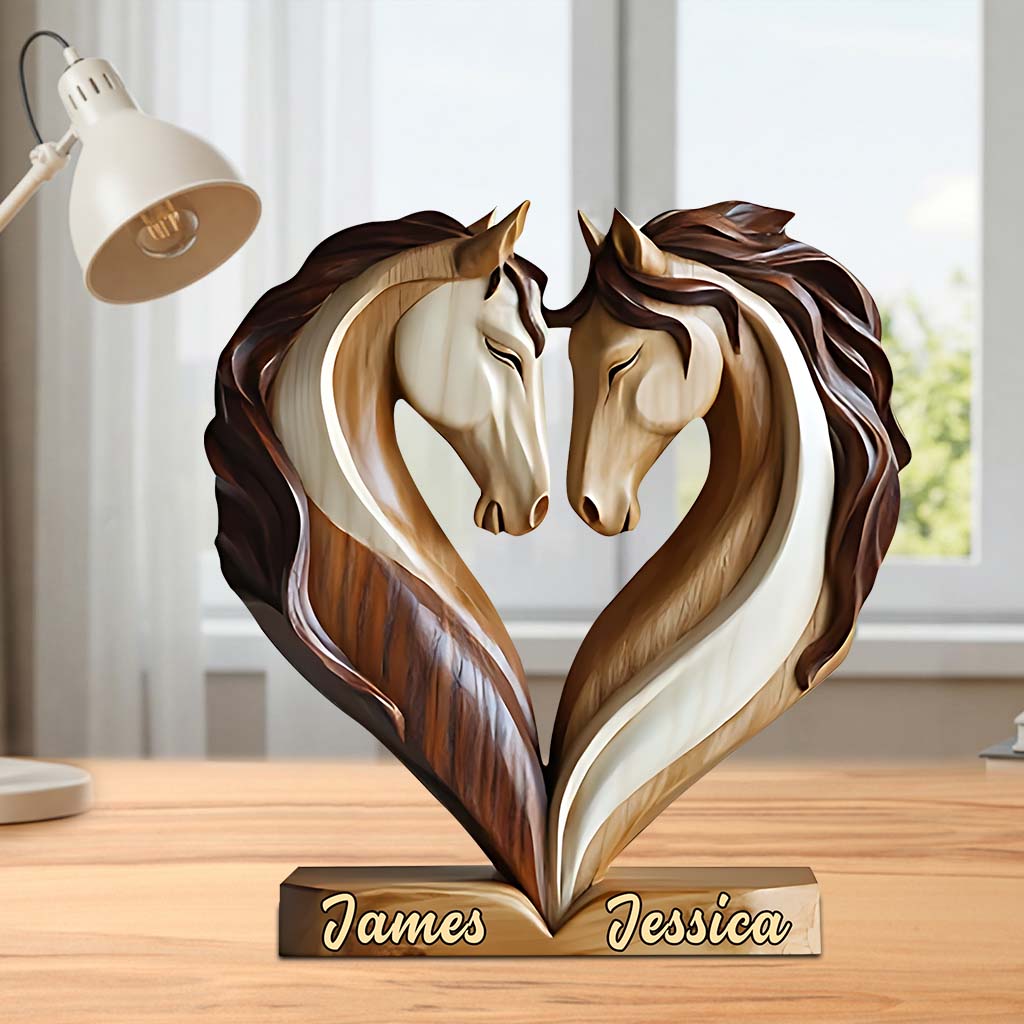 You & Me We Got This - Personalized Horse Custom Shaped Acrylic Plaque