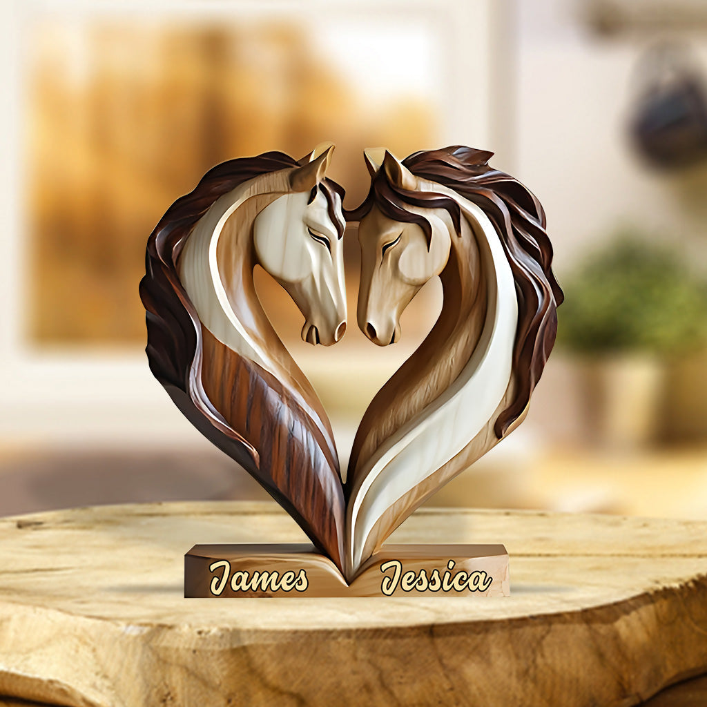 You & Me We Got This - Personalized Horse Custom Shaped Acrylic Plaque