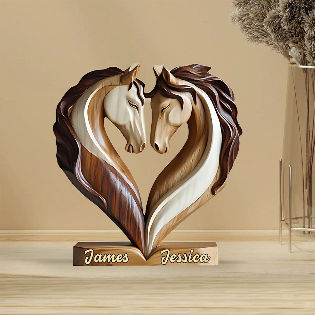 You & Me We Got This - Personalized Horse Custom Shaped Acrylic Plaque