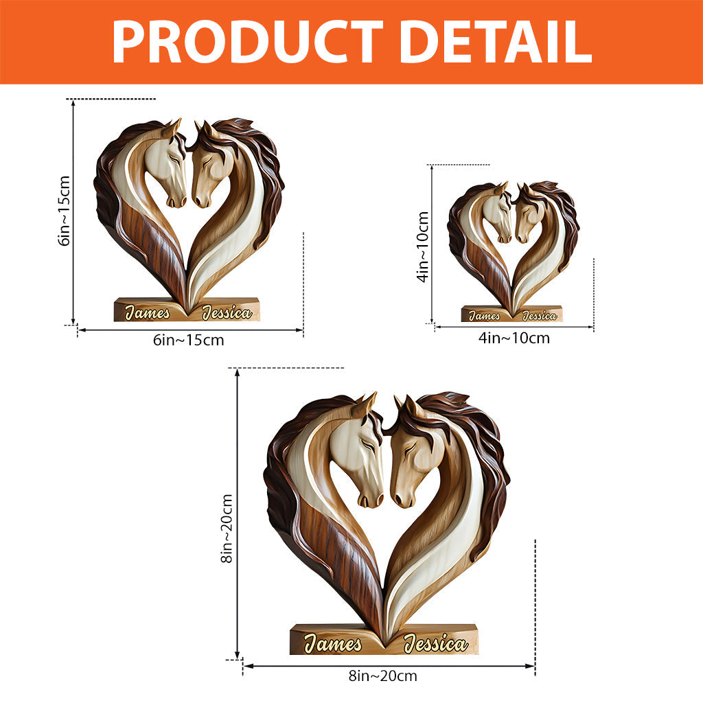 You & Me We Got This - Personalized Horse Custom Shaped Acrylic Plaque