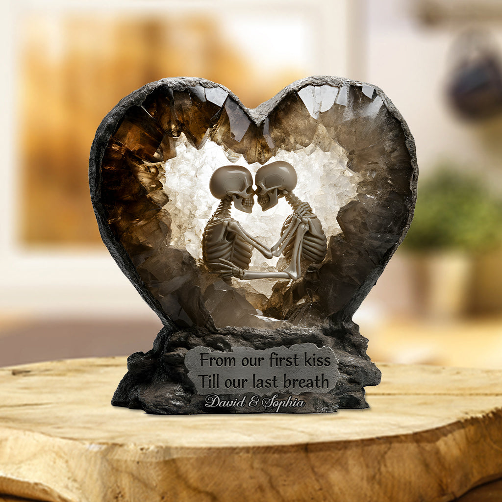 From Our First Kiss - Personalized Couple Custom Shaped Acrylic Plaque