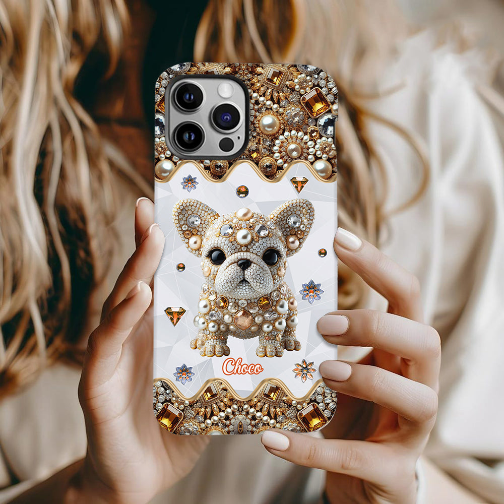 Love French Bulldog - Personalized Dog Full Print Phone Case