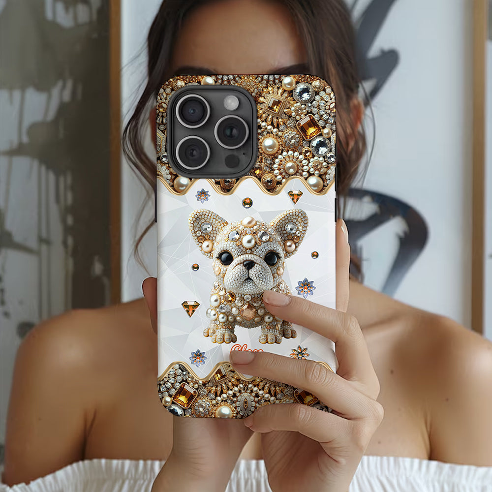 Love French Bulldog - Personalized Dog Full Print Phone Case