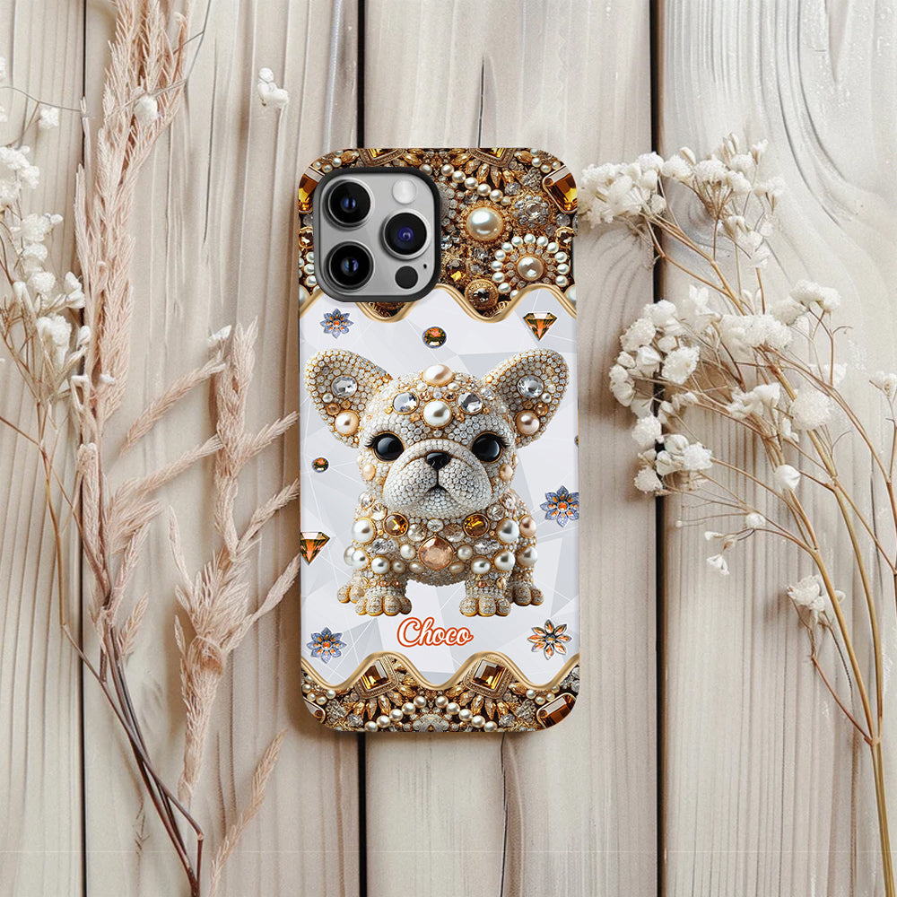 Love French Bulldog - Personalized Dog Full Print Phone Case