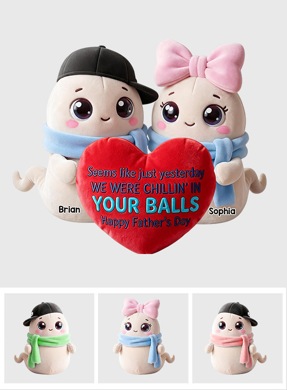 Happy Father's Day - Personalized Father Premium Faux Fur Pillow