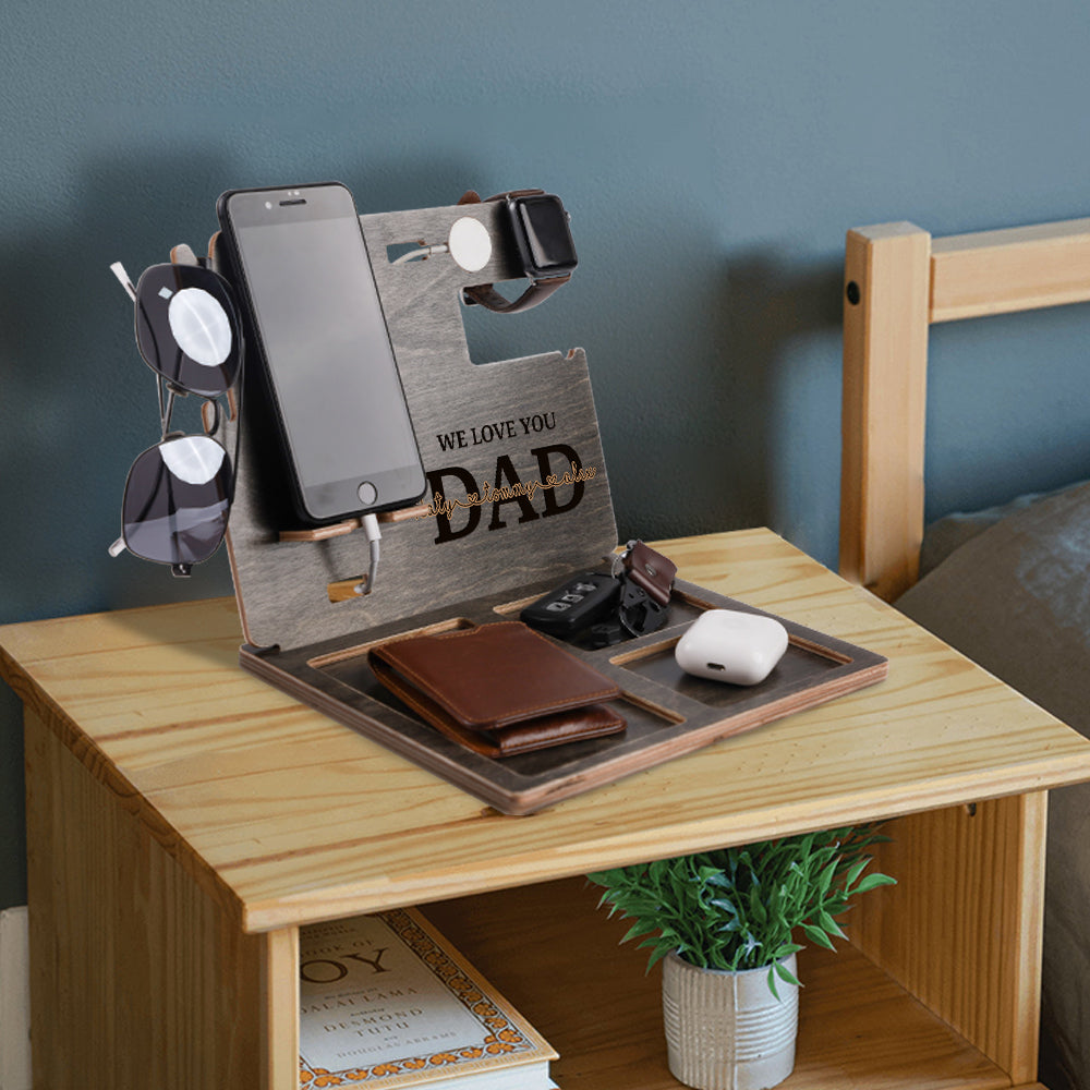 We Love You Dad - Personalized Father Docking Station