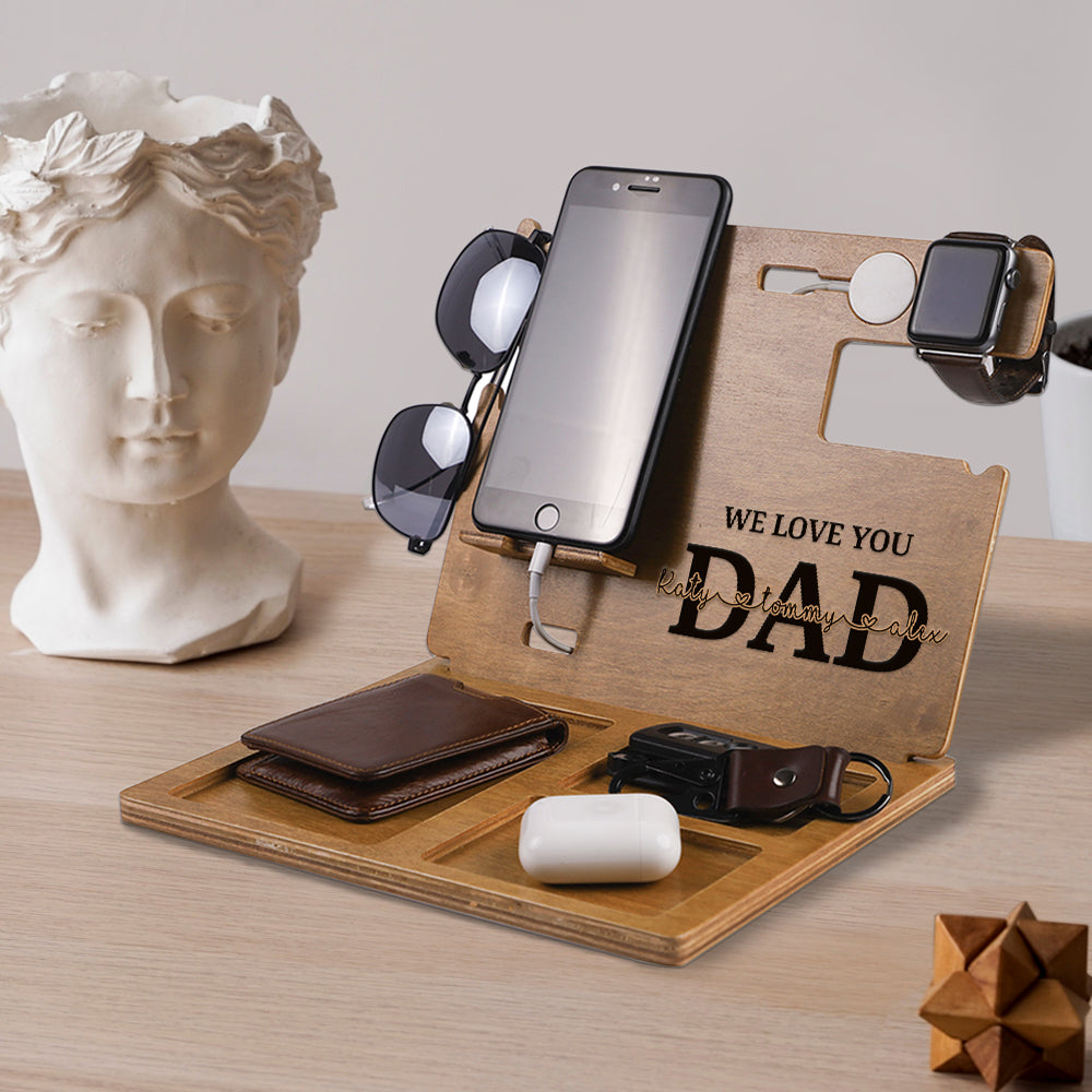 We Love You Dad - Personalized Father Docking Station