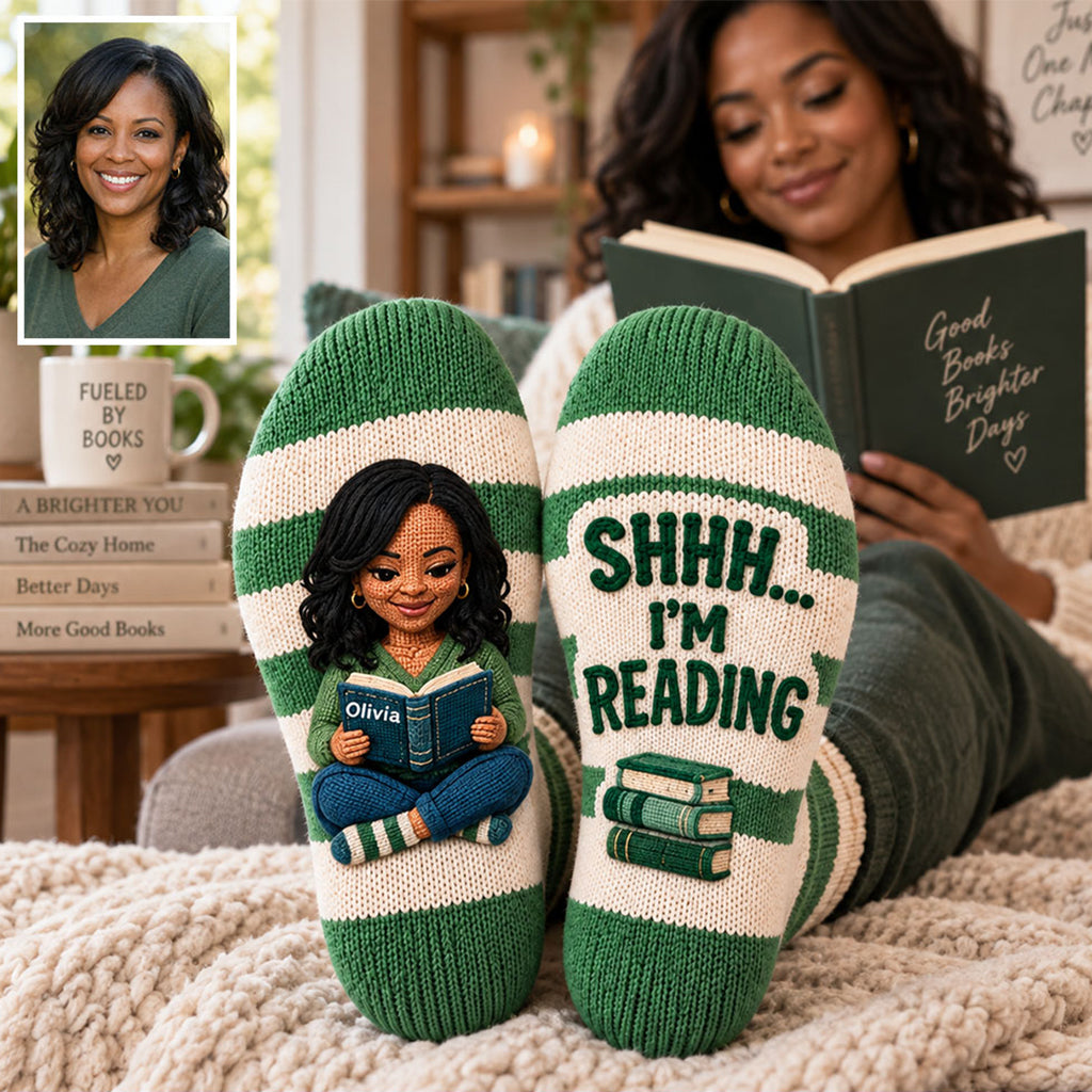 Shhh… I’m Reading - Personalized Book Socks