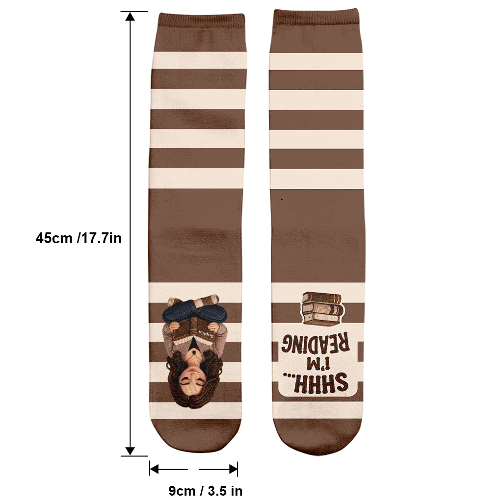 Shhh… I’m Reading - Personalized Book Socks