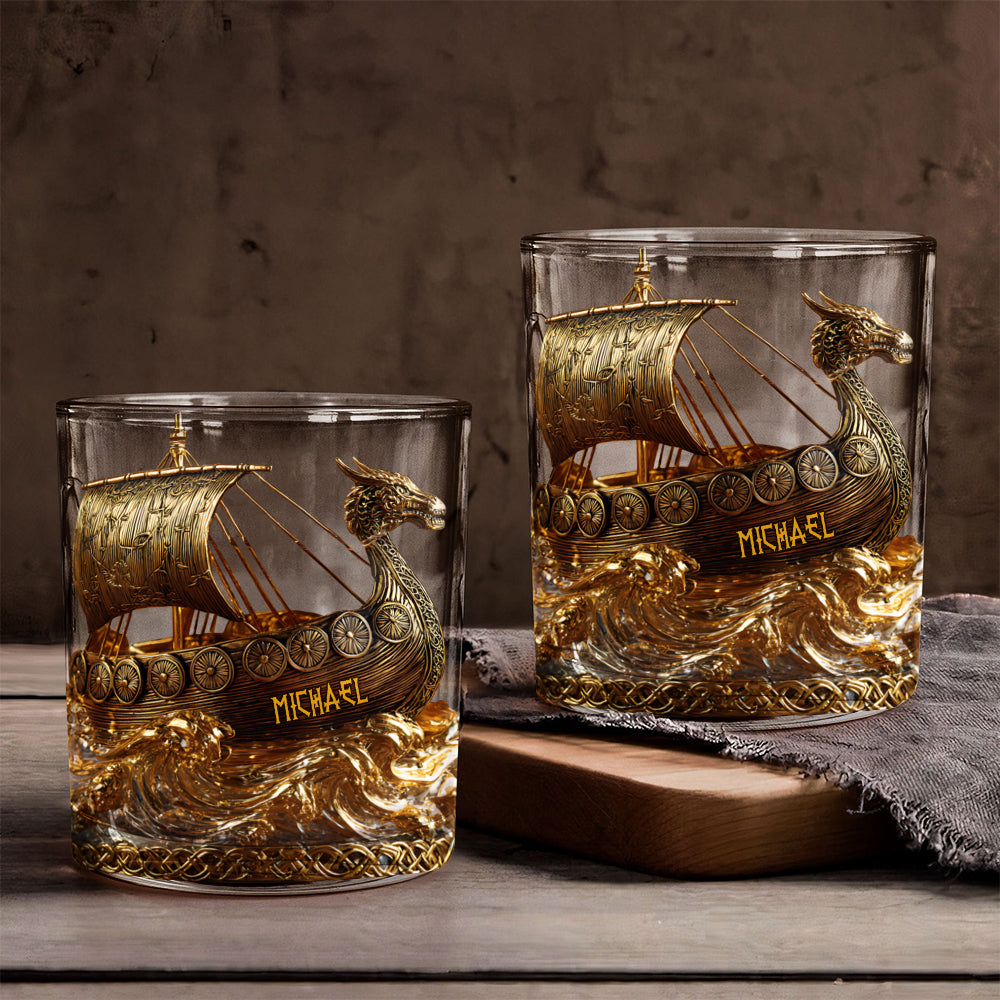 Viking - Personalized Viking Whiskey Glass