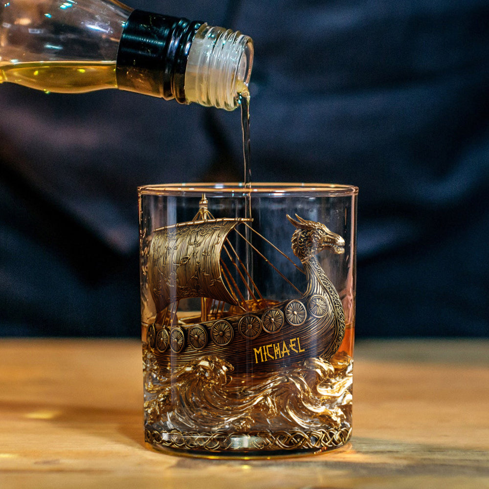 Viking - Personalized Viking Whiskey Glass