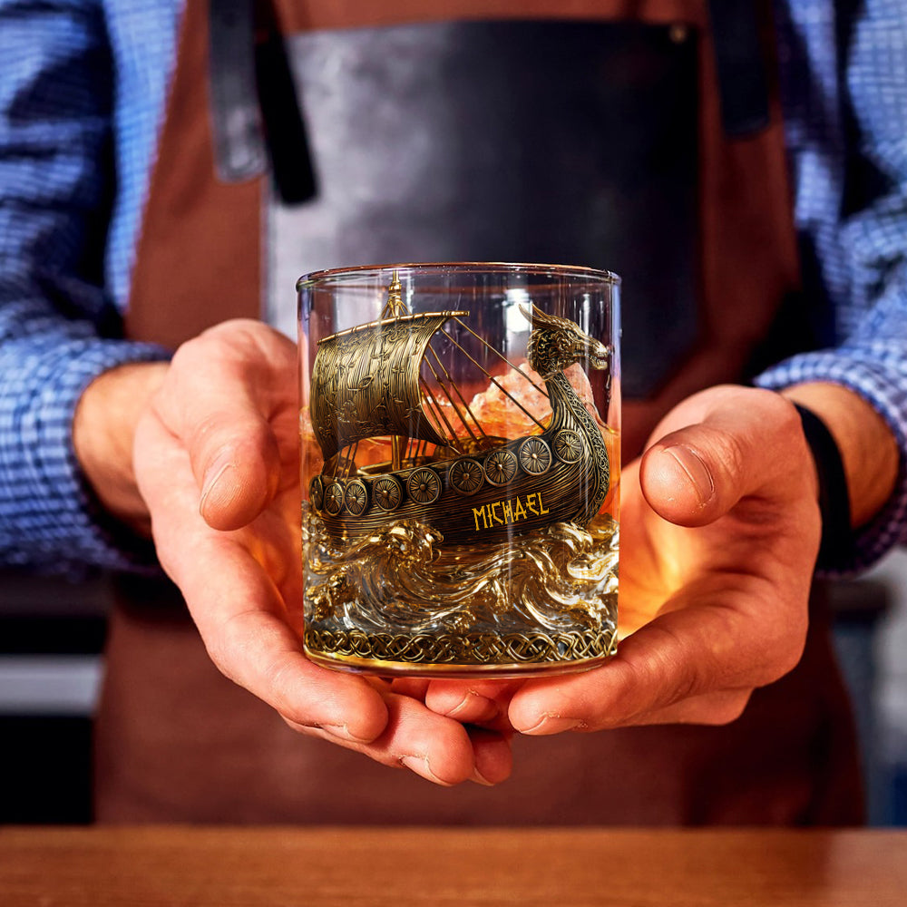 Viking - Personalized Viking Whiskey Glass