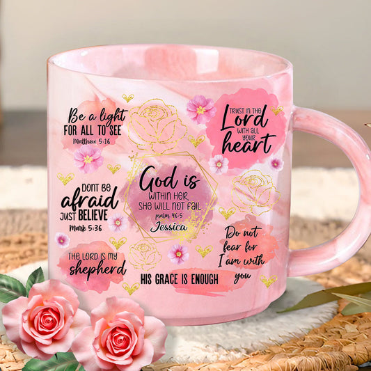 Christian Affirmation - Personalized Christian Marble Mug