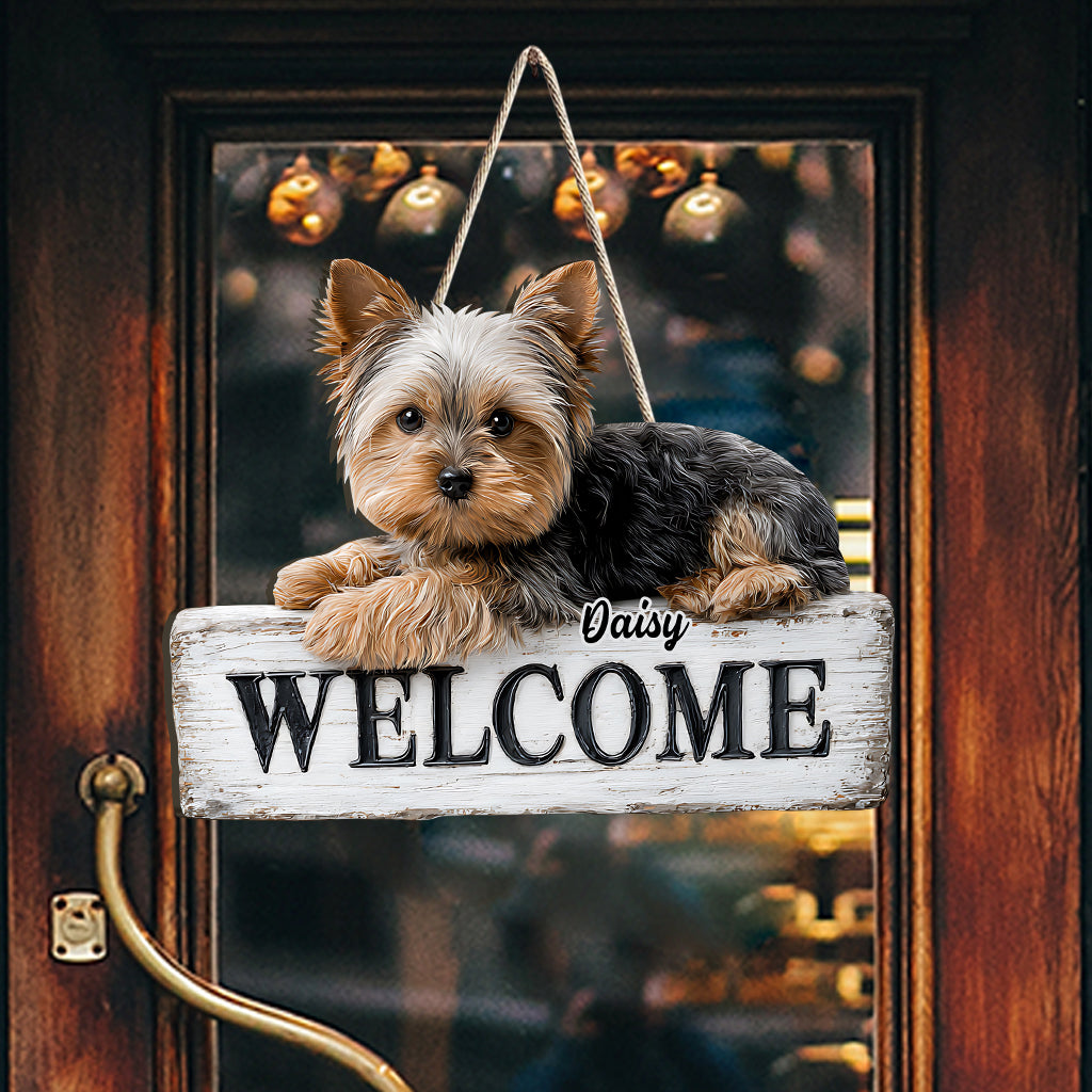 Love My Dog - Personalized Dog Custom Shaped Wood Sign