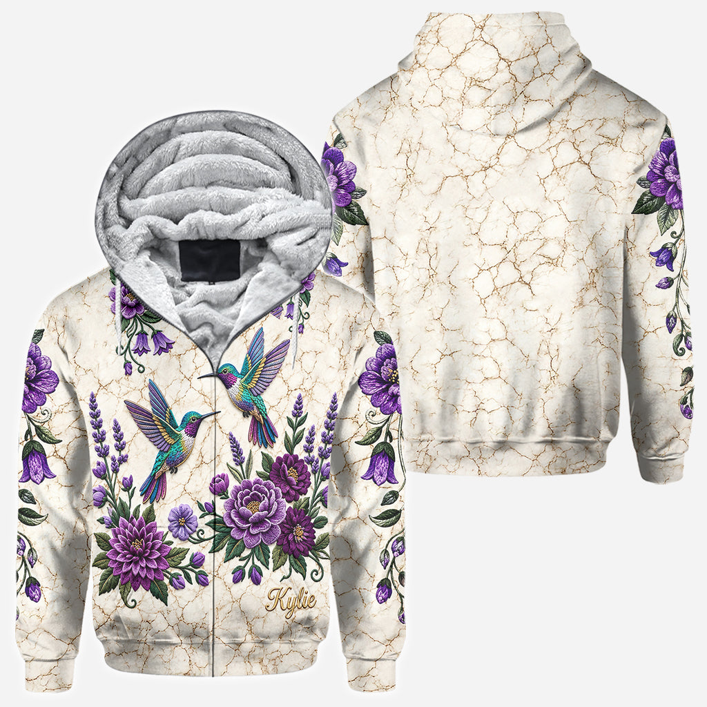 Elegant Hummingbird - Personalized Hummingbird All Over Shirt