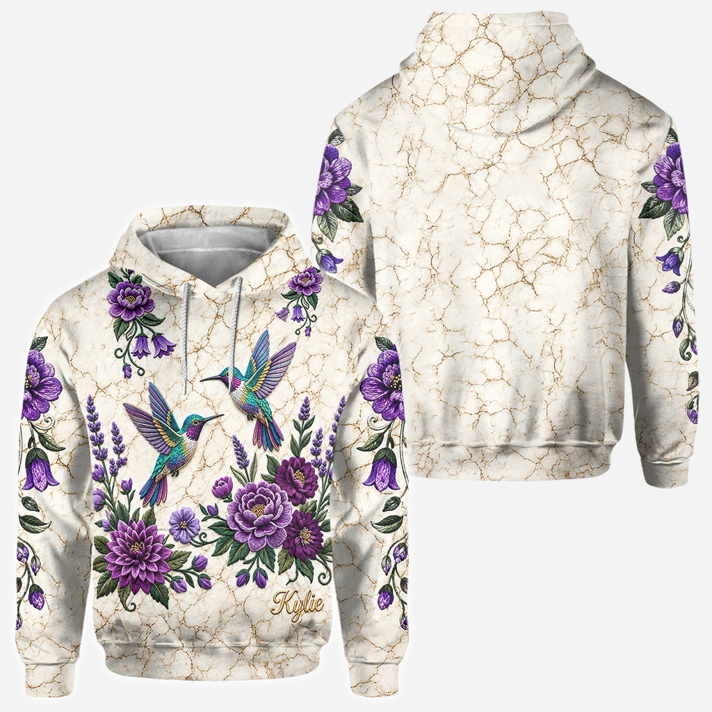 Elegant Hummingbird - Personalized Hummingbird All Over Shirt