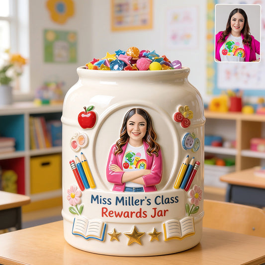 Rewards Jar - Personalized Teacher Cookie Jar