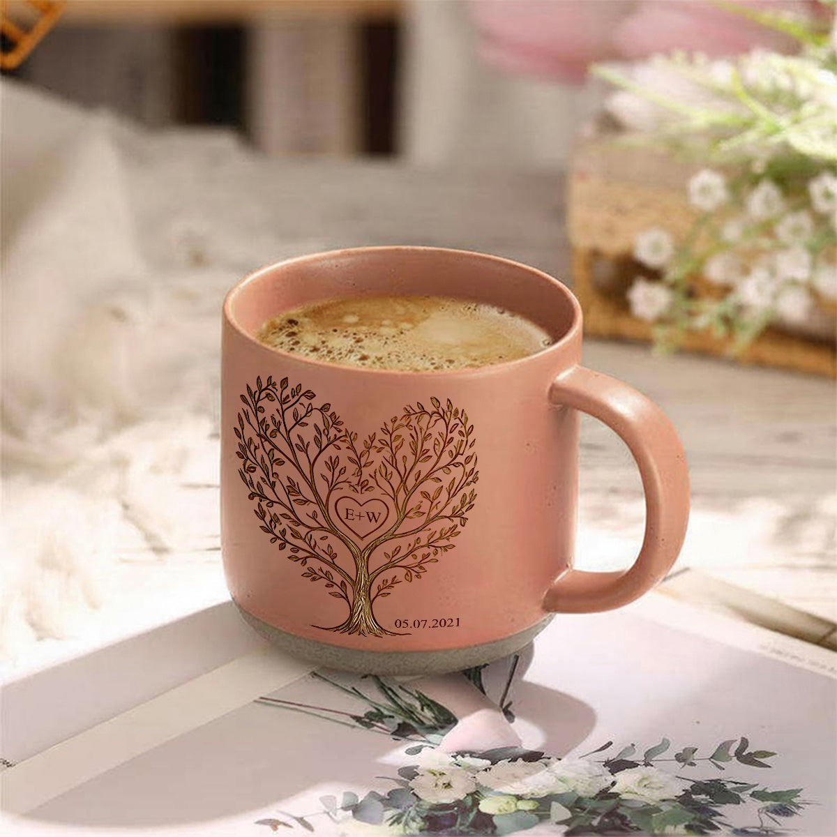 You & Me We Got This - Personalized Couple Printed Pottery Mug