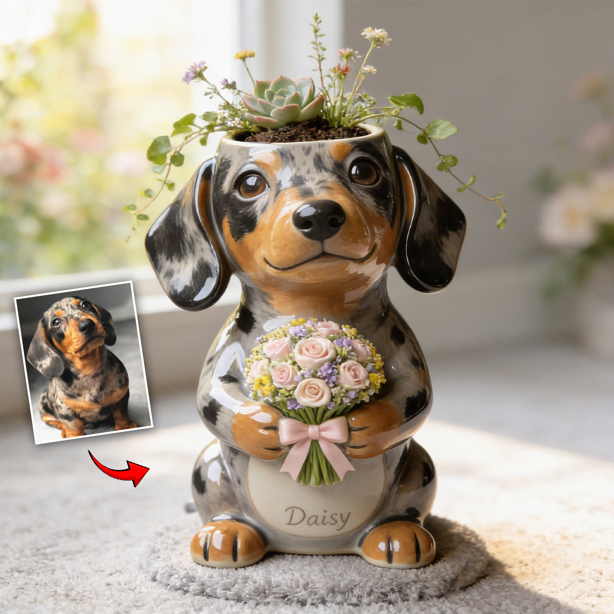 Custom Any Photo - Personalized Dog Acrylic Pot