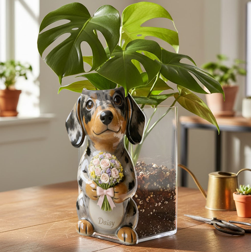 Custom Any Photo - Personalized Dog Acrylic Pot