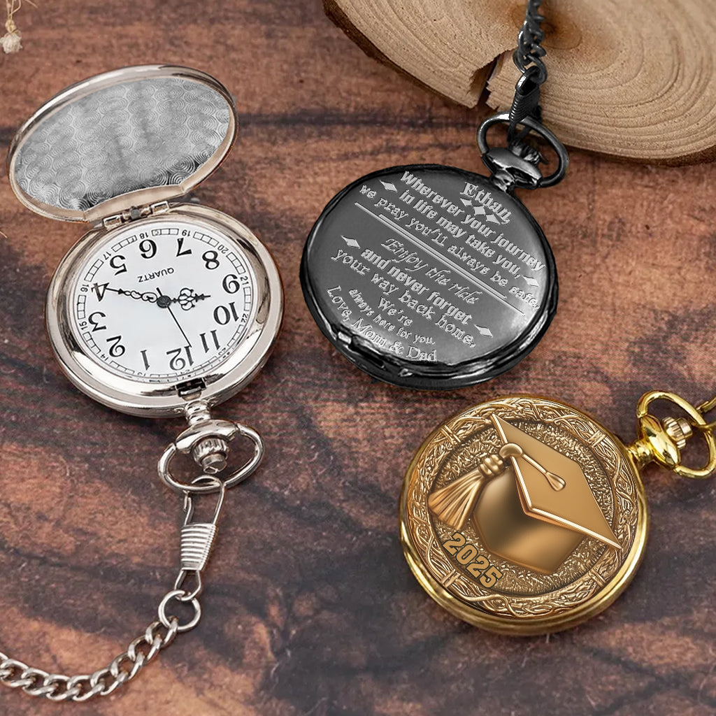Congrats Grand 2025 - Personalized Graduation Pocket Watch