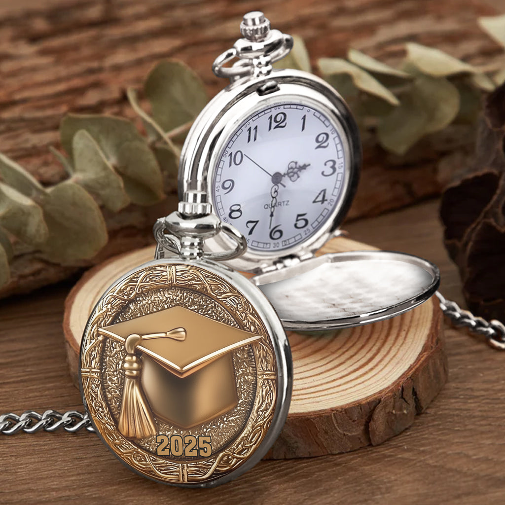Congrats Grand 2025 - Personalized Graduation Pocket Watch