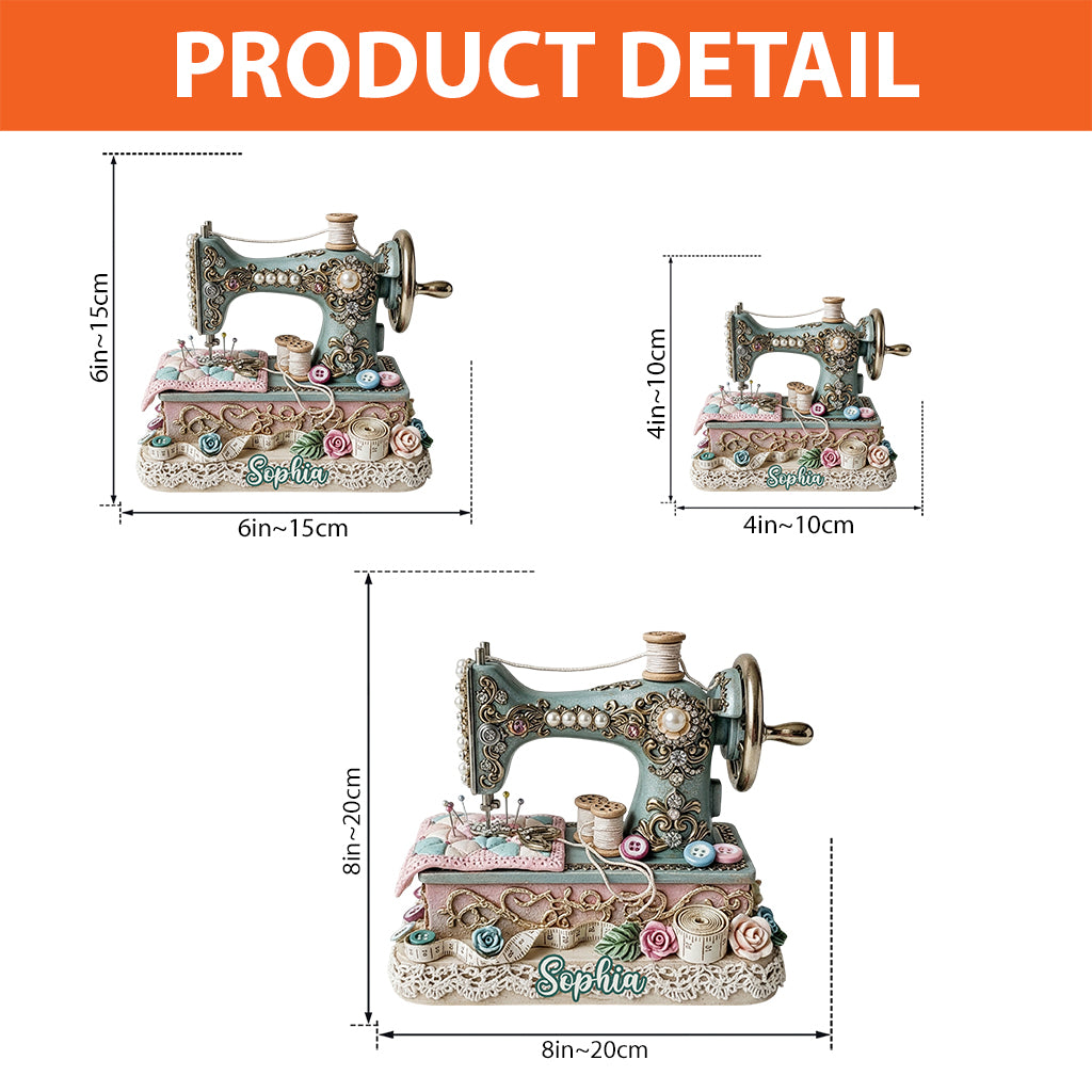 Beautiful Sewing Machine - Personalized Sewing Custom Shaped Acrylic Plaque