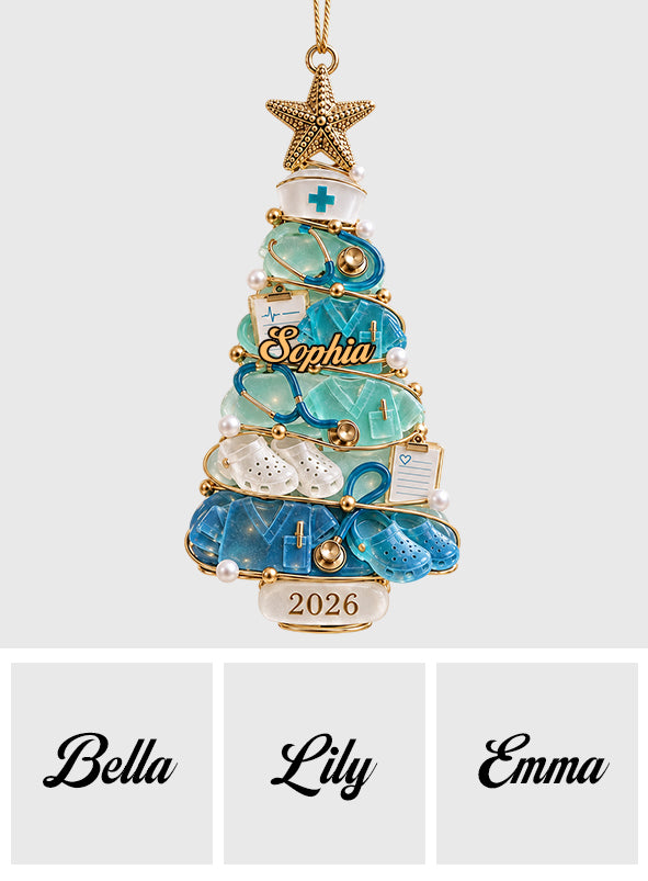 Nurse Life Merry Christmas - Personalized Nurse Ornament