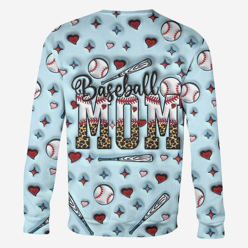 Baseball Mom - Personalized Baseball All Over Shirt