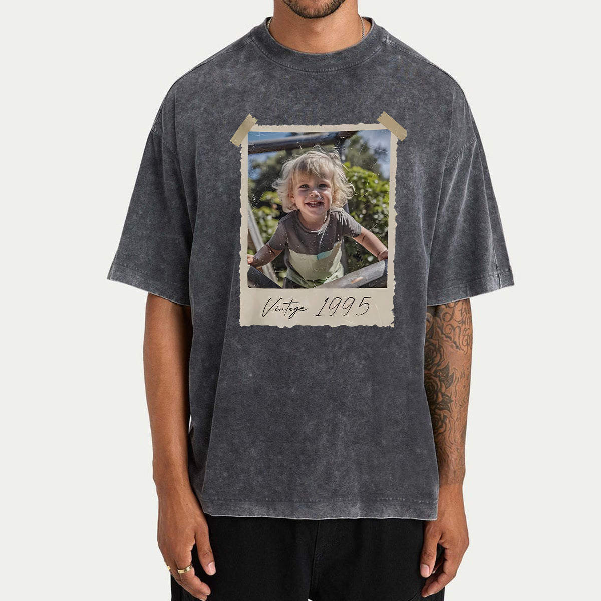 Birthday Gift - Personalized Birthday Washed T-Shirt