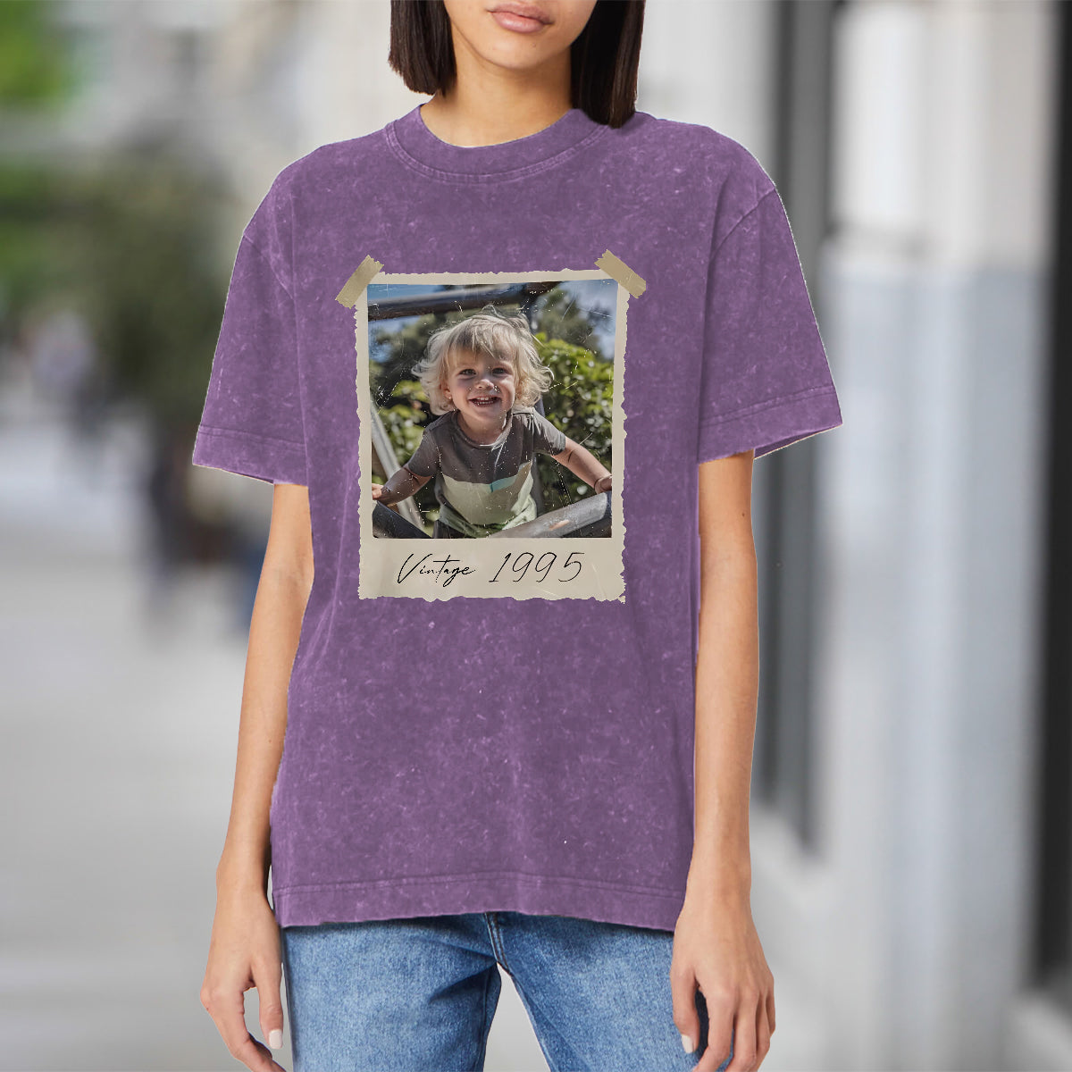 Birthday Gift - Personalized Birthday Washed T-Shirt