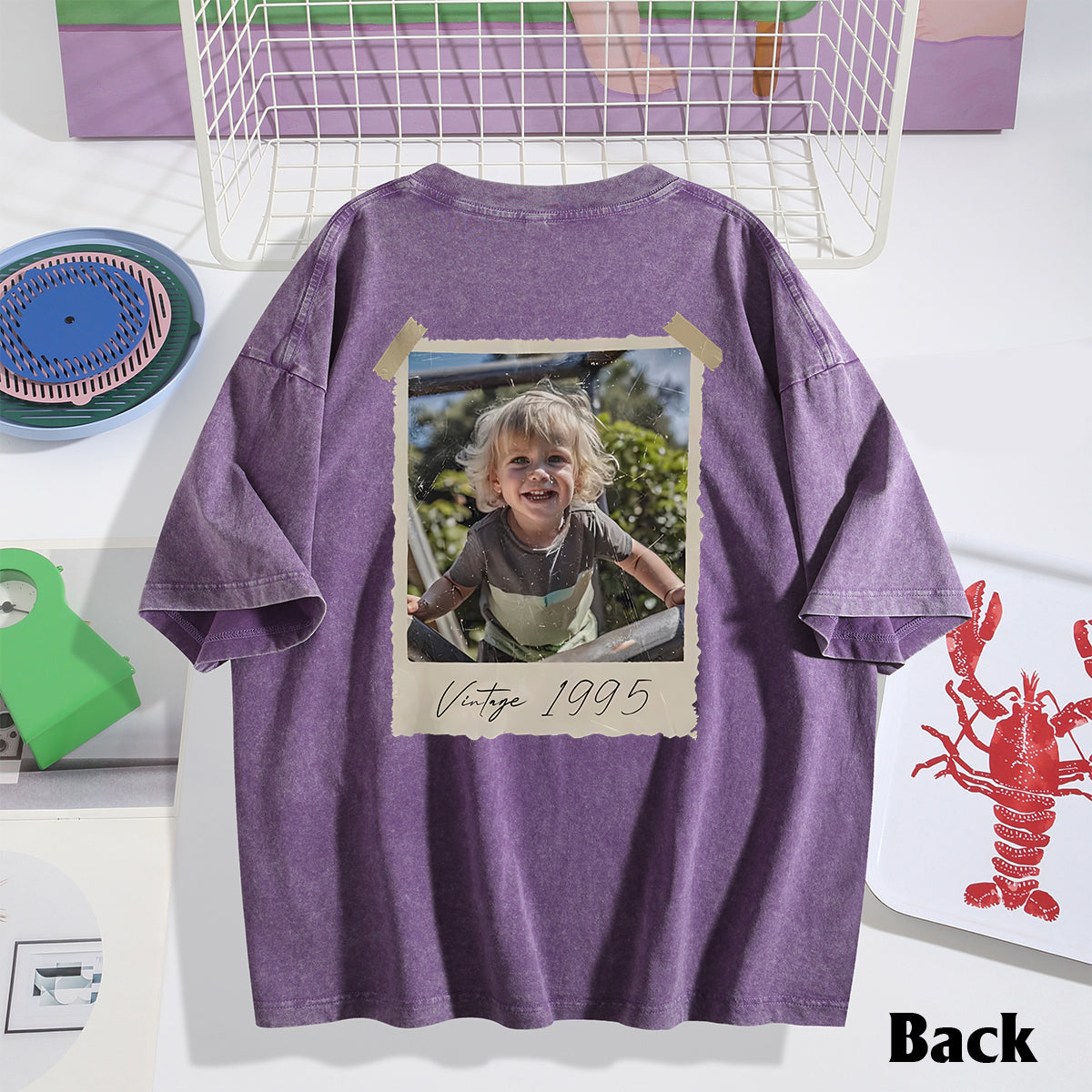 Birthday Gift - Personalized Birthday Washed T-Shirt