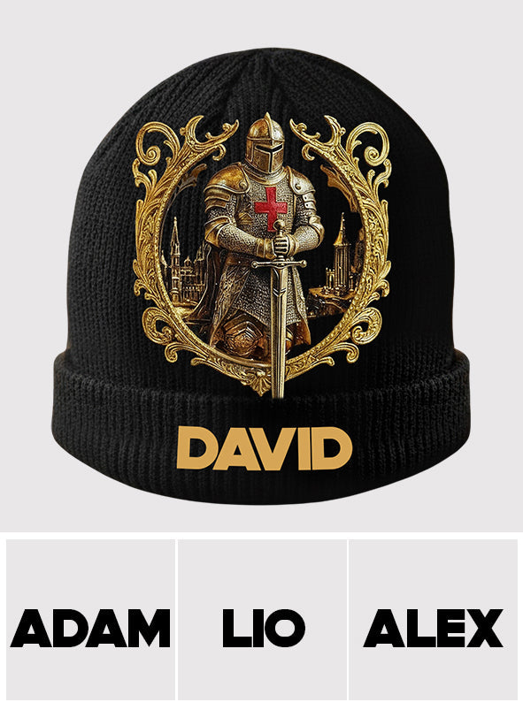 Knight Of God - Personalized Christian Beanie Hat
