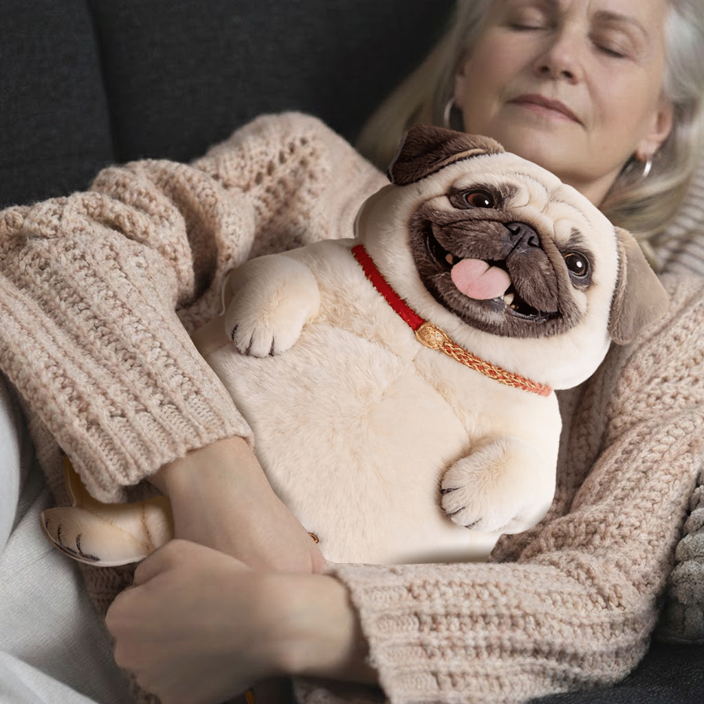 Custom From Any Photo - Personalized Dog Hot Water Bottle With Cover