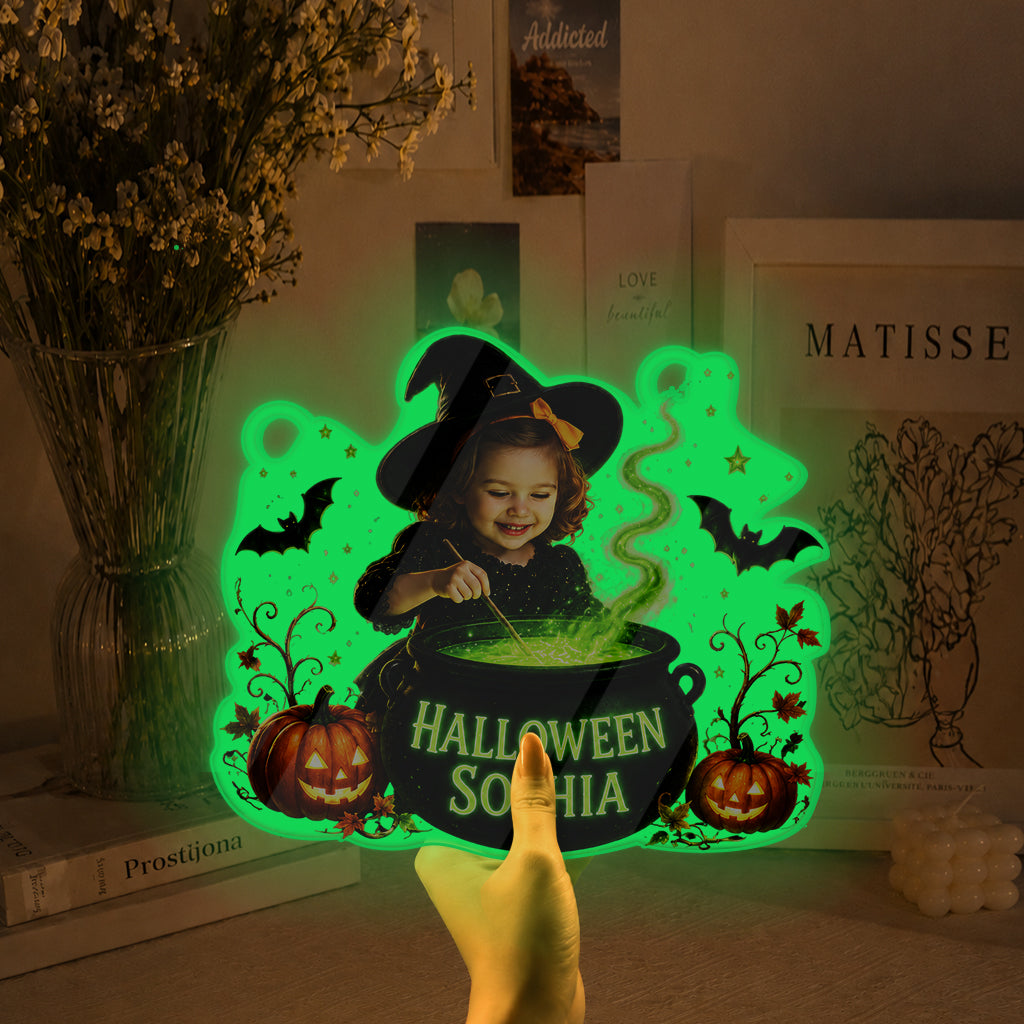 Halloween Kid's Room Decoration - Personalized Kid Luminous Acrylic Sign