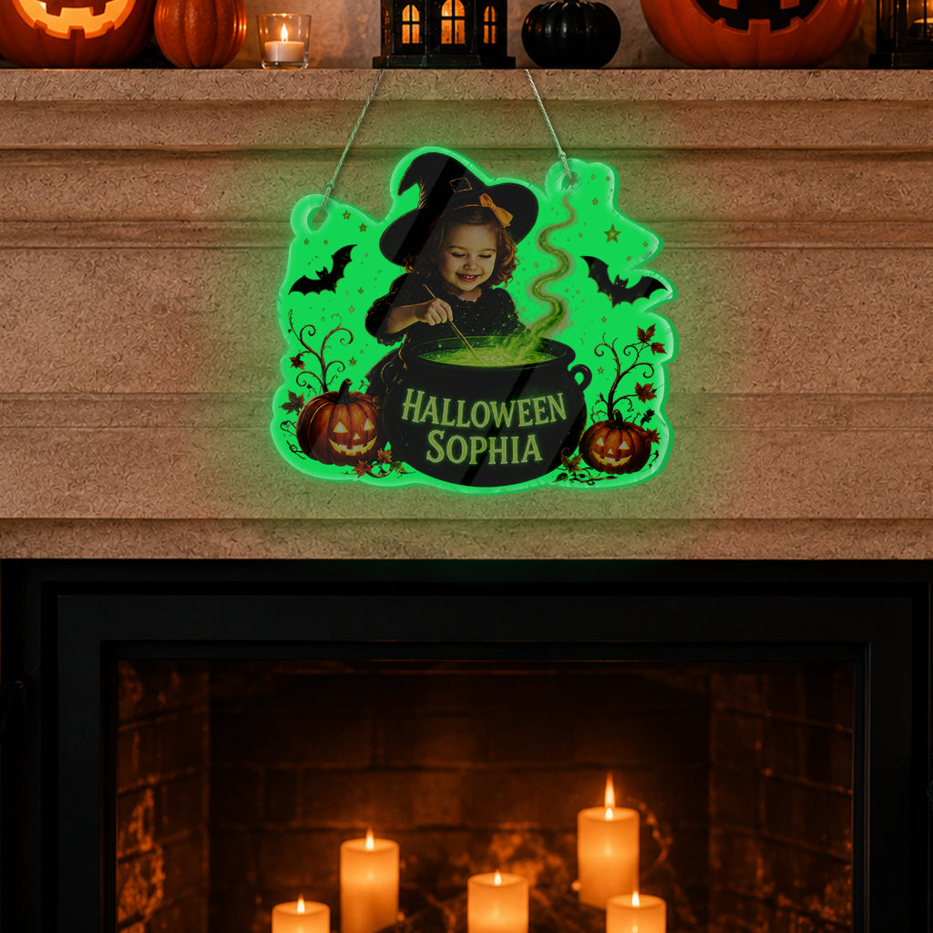 Halloween Kid's Room Decoration - Personalized Kid Luminous Acrylic Sign