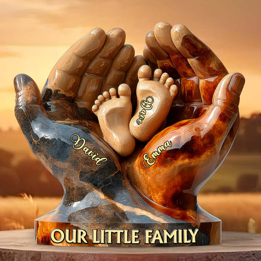 Our Little Family - Personalized Family Custom Shaped Acrylic Plaque