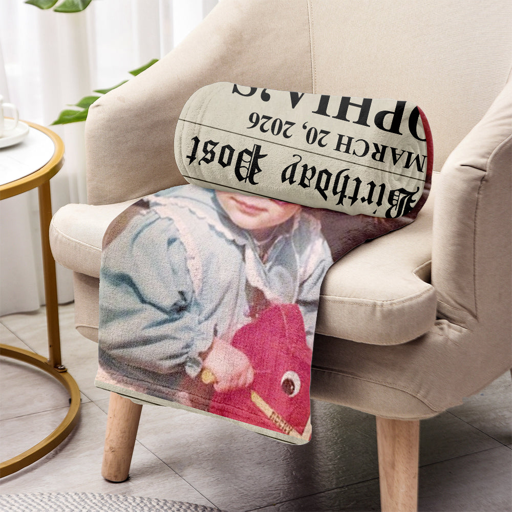 Happy Birthday - Personalized Birthday Blanket