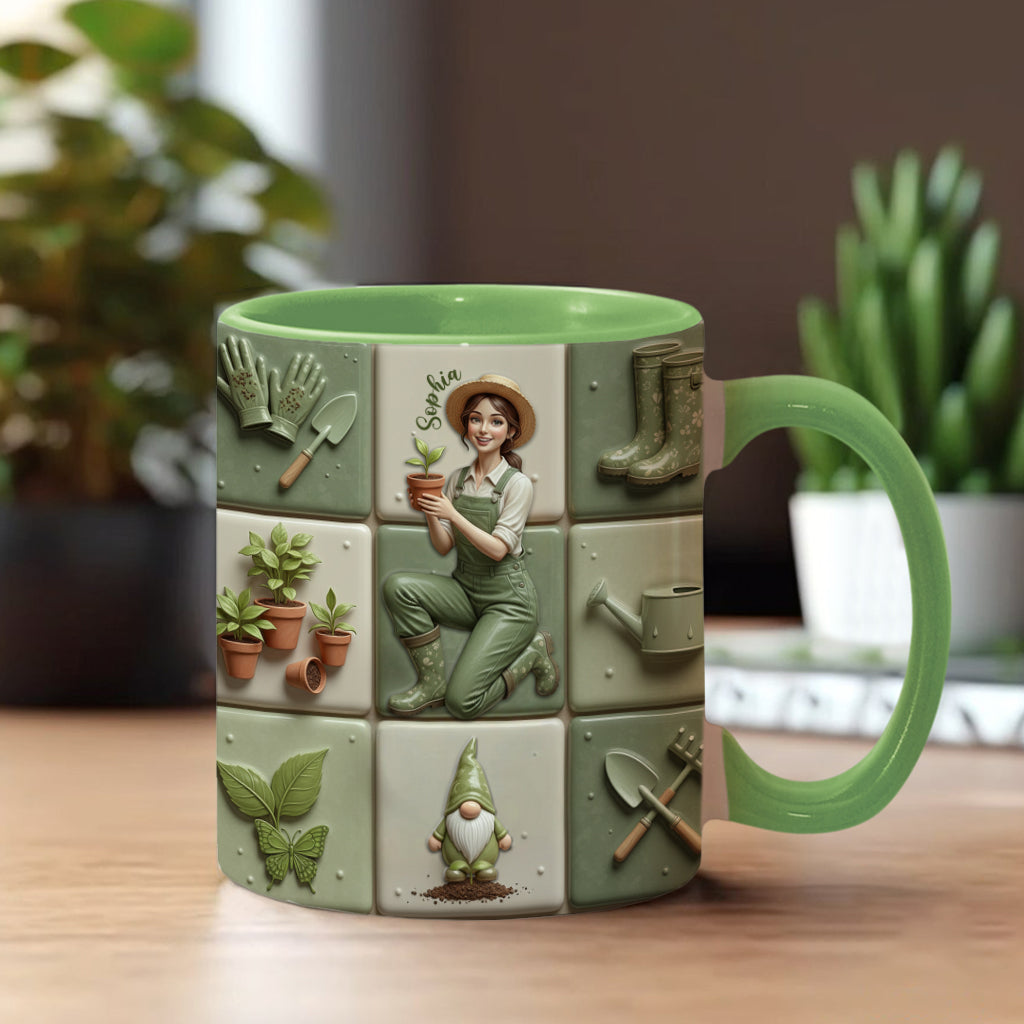 Love Gardening Green Thumbs - Personalized Gardening Accent Mug