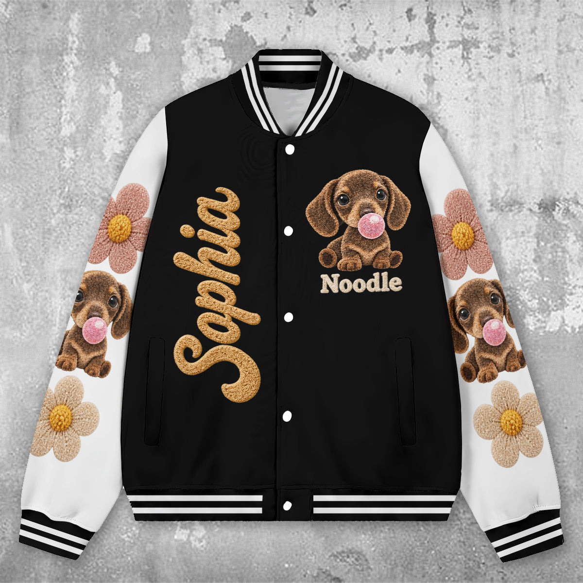 Adorable Paws - Personalized Dog Varsity Jacket