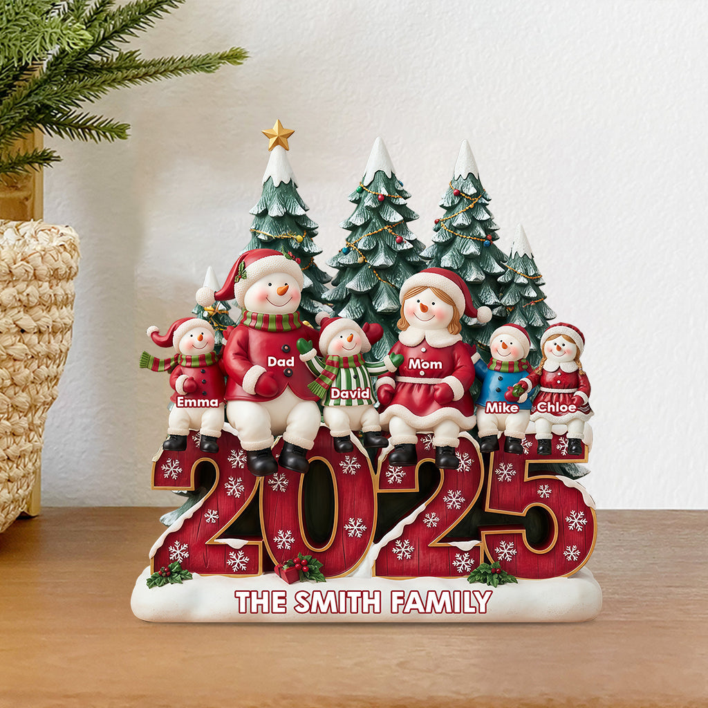 Happy Family - Personalized Family Custom Shaped Acrylic Plaque