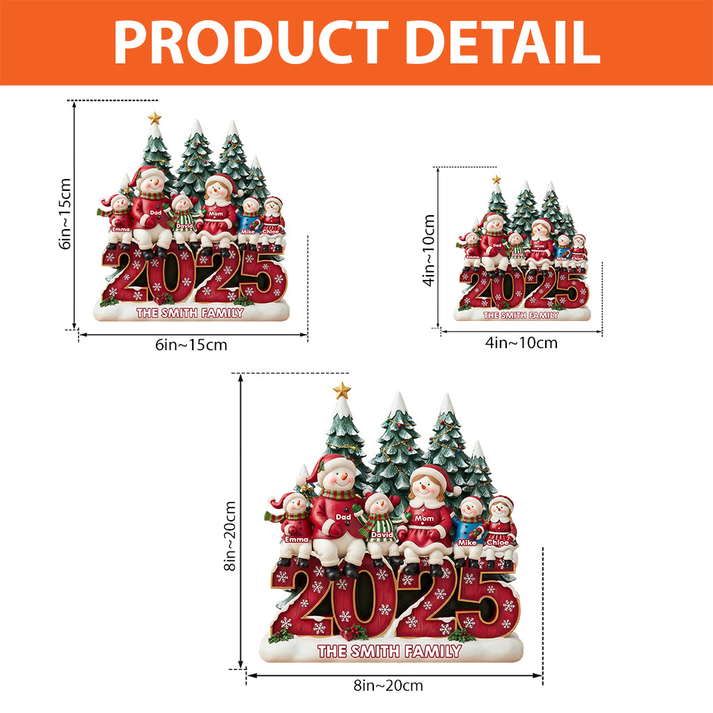 Happy Family - Personalized Family Custom Shaped Acrylic Plaque