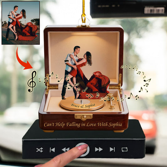 Create A Song With Your Love - Personalized Couple Music Ornament