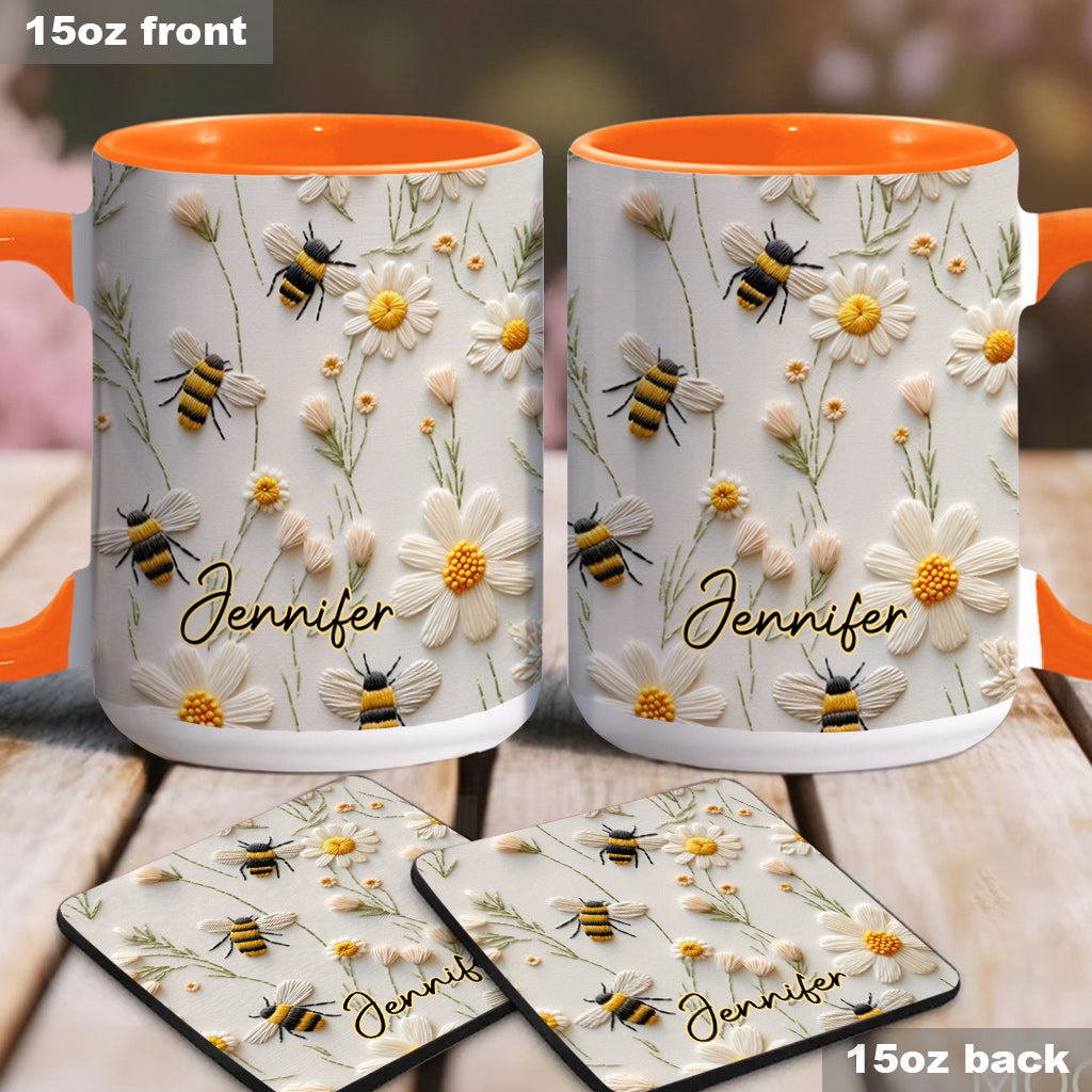 Love Bees - Personalized Bee Accent Mug