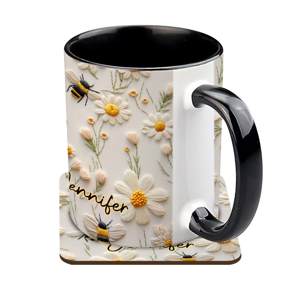 Love Bees - Personalized Bee Accent Mug